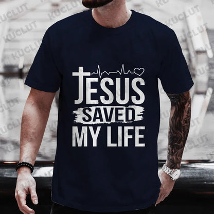 Men's Aesthetic Religious Christian T Shirt Jesus Bible Verse Print Men T-shirt Unisex Harajuku Casual Oversized T-Shirts Tops