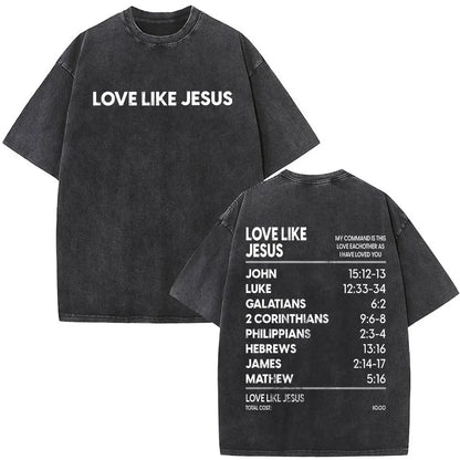 Vintage Washed Nothing But The Blood of Jesus Christian Bible Verse Comfort  T-shirts Men Women Fashion  T Shirt Street Wear