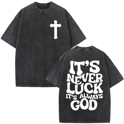 Vintage Washed Nothing But The Blood of Jesus Christian Bible Verse Comfort  T-shirts Men Women Fashion  T Shirt Street Wear