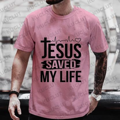 Men's Aesthetic Religious Christian T Shirt Jesus Bible Verse Print Men T-shirt Unisex Harajuku Casual Oversized T-Shirts Tops